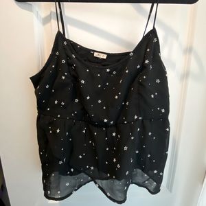 Black and white Hollister top